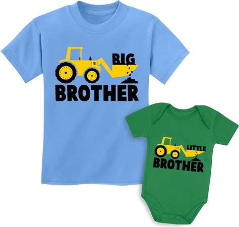 amazoncom big brother  brother shirts gift  tractor loving