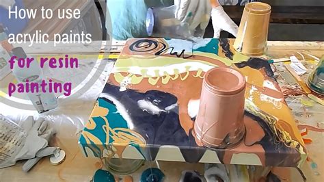 How To Use Acrylic Paints For Resin Painting Youtube