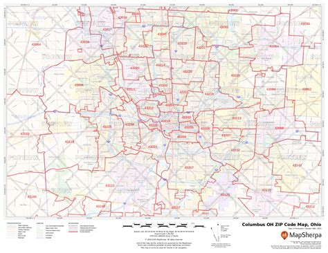 Zip Code Map Columbus Ohio Maps For You