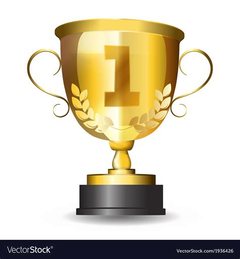 golden  place trophy royalty  vector image
