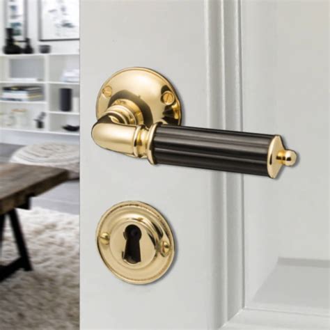 door handle interior brass  black bakelite model astor brass door handles villahus