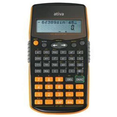 ativa scientific calculator   display   trig fraction handheld calculators business