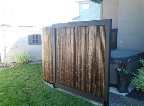 outdoor bamboo privacy screen design ideas  home