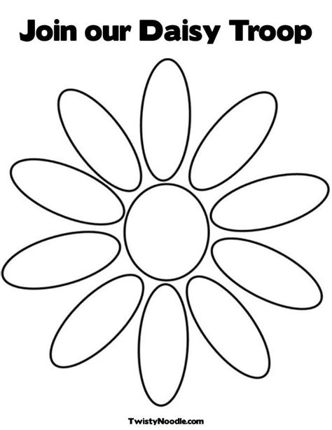 coloring pages  daisy scouts join  daisy troop coloring page