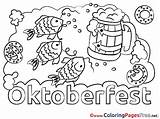 Coloring Oktoberfest Sheets Germany Template sketch template