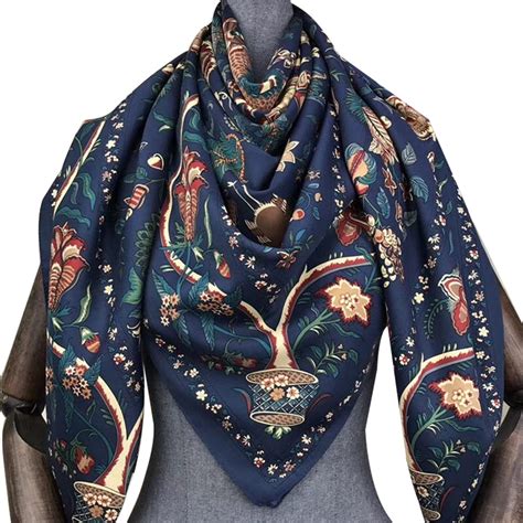 luxury brand kerchief scarves cm women large silk scarf shawls floral print stoles square