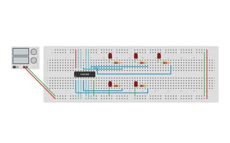 Circuit Design Experiment 6 4 Bit Binary Adder Tinkercad