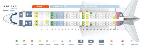 Seat Map Boeing 717 200 Delta Airlines Best Seats In Plane