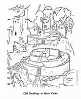Coloring Verde Pages Mesa Cliff Historic Park Places National Dwellings Patriotic Printable Kids Printables American Dwelling Josefina Raisingourkids Printing Help sketch template