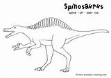 Coloring Spinosaurus Pages Print Dinosaur Printable Kids Designlooter Birijus Ceratosaurus Worksheets 53kb sketch template