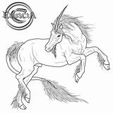 Lineart Unicorn Deviantart Horse Drawing Line Coloring Pages Drawings Colouring Draw Pegasus Adult Sheets Mythical Print Choose Board Creatures Artist sketch template