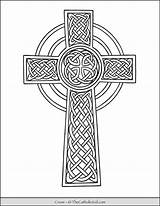 Cross Celtic Coloring Pages Printable Catholic Thecatholickid Kids Choose Board Kid sketch template