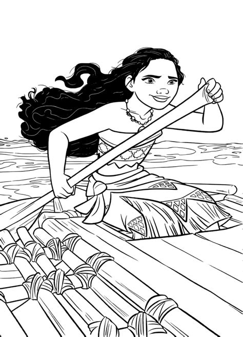 printable moana coloring pages  blt