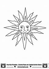 Coloring Sun Pages Printable Popular sketch template