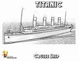 Titanic Coloring Ship Cruise Pages Queen Kids Visit Sheets Passenger Mary Ocean sketch template