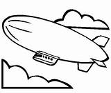 Airships sketch template