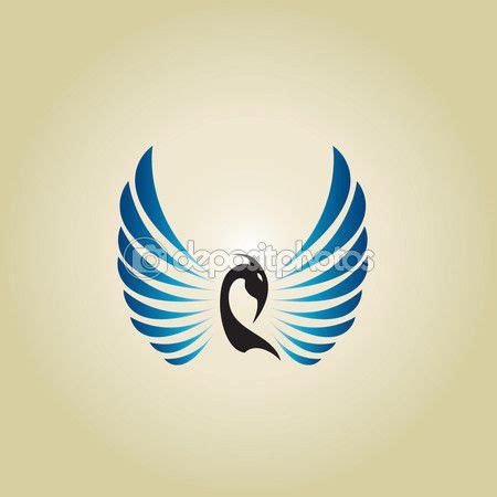 zwaan logo stockillustratie  swan logo swans superhero logos logo illustration