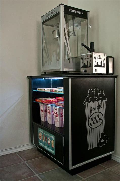 diy home theater concession stand design  ideas
