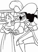 Wendy Coloring Pages Hook Disney Captain Darling Walt Characters Color Template Getcolorings Comments 1991 sketch template