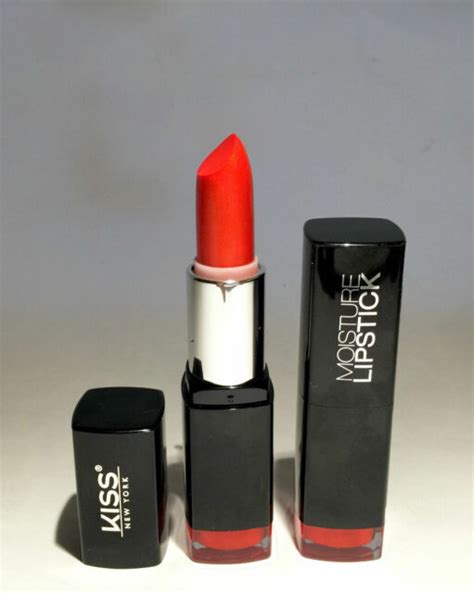 2 X Kiss New York Moisture Lipstick In Ravishing 01 Full Size Ebay