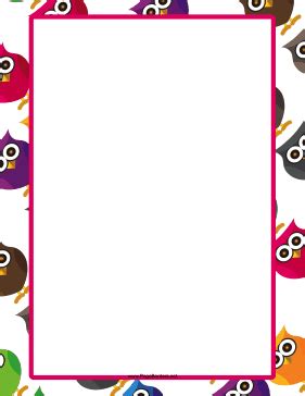 pretty owls  angled    variety  colors