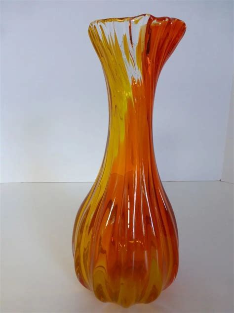 Murano Glass Hand Blown Vase Italy Historique Ruby Lane