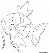 Pokemon Magikarp Coloring Pages Printable Lineart Tauros Color Drawing Gerbil Lilly Go Cute sketch template