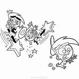 Fairly Wanda Oddparents Odd Cosmo Xcolorings Chang sketch template
