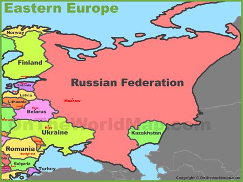 map  eastern europe ontheworldmapcom