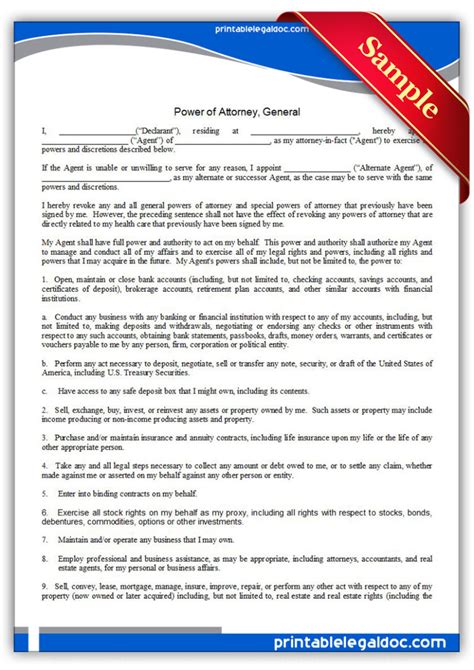 power  attorney archives sample printable legal forms  attorney
