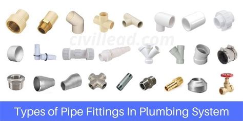 types  pipe fittings  plumbing systempipe fitting names