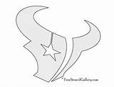 Texans Houston Pages Coloring Stencil Trending Days Last sketch template