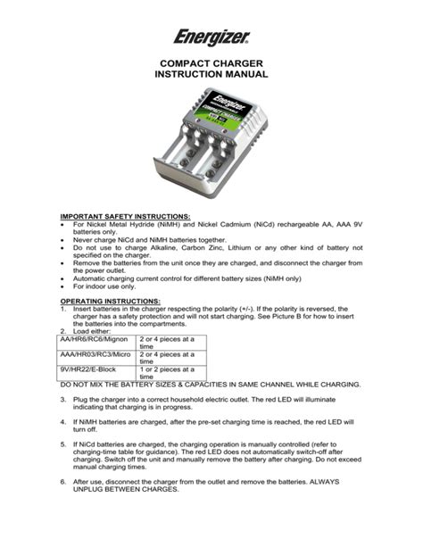 Mroinge Battery Charger Manual
