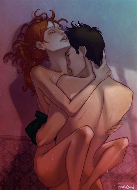 rule 34 canon couple closed eyes ginny weasley harry james potter