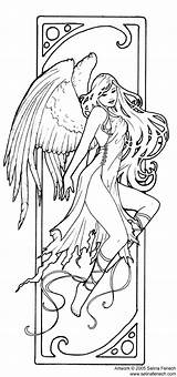 Coloring Pages Fairy Adult Colouring Mermaid Printable Angel Selina Fenech Coloriage Fantasy Color Enchanted Gif Coloriages Books Sexy Fairies Bretagne sketch template
