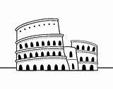 Colosseo Coliseo Colosseum Coliseu Monumentos Rome Stilizzato Facile Acolore Edifici Romano Monumenti Disegnare Amphitheater Landmark Antica Partenone Scaricare Colora Cdn4 sketch template