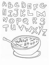 Coloring Alphabet Soup Kids Abc Pages Printable Worksheets Print Pdf Color Letter Clipart Storybookstephanie Bestcoloringpagesforkids Coloringhome Getcolorings Library Vegetable Popular sketch template