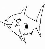 Squalo Squali Sharks Fangs Disimpan sketch template