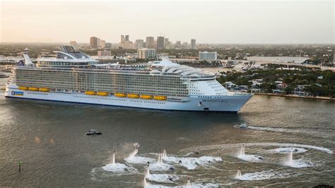 giant worlds largest cruise ship begins sailings  florida