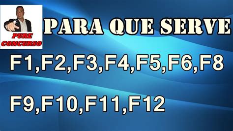 Para Que Serve As Teclas F1 F2 F3 F4 F5 F6 F7 F8 F9 F10 F11 F12 Youtube