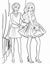 Coloring Pages Friends Girls Friend Barbie Getcolorings Printable sketch template