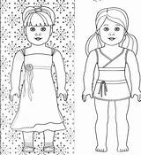 Coloring American Doll Girl Pages Printable Print Clipart Color Rocks Clipground Mckenna Kids Comments sketch template