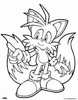 Tails Sonic Talls Fox Coloringhome Tudodesenhos Getcoloringpages sketch template
