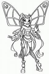 Winx Stella Pages Coloriage sketch template