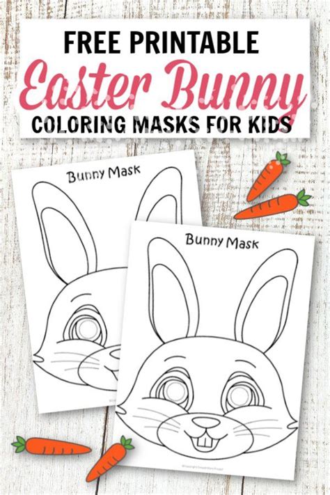 printable easter bunny mask template easter printables