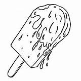 Ice Melting Cream Coloring Pages Drawing Pop Lolly Printable Dessert Kids Popsicle Color Desserts Print Drawings Momjunction Food Cute Paintingvalley sketch template