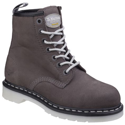dr martens womensladies maple classic steel toe lace  safety boots ebay