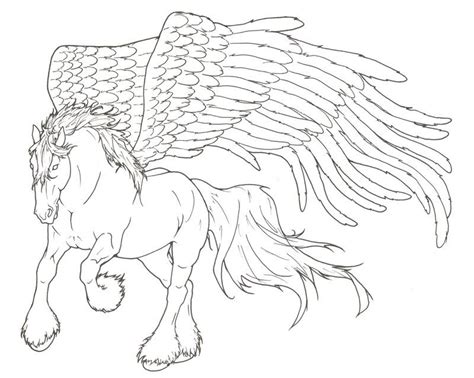 pegasus lineart horse coloring pages animal coloring pages coloring