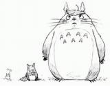 Totoro Coloring Neighbor Pages Drawing Quotes Library Clipart Quotesgram Popular Cartoon Getdrawings Coloringhome sketch template