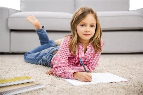 girl making homework stock photo image  homeschool school